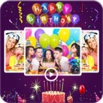 birthday video maker android application logo